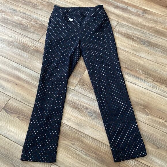 Lulu B Women’s Black and Rainbow Polka Dot Stretch Legging Pants Size 4 - Picture 1 of 9